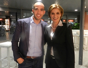 Joseph Oubelkas en Anne Marie bij de Meet & Greet van The Networking Academy