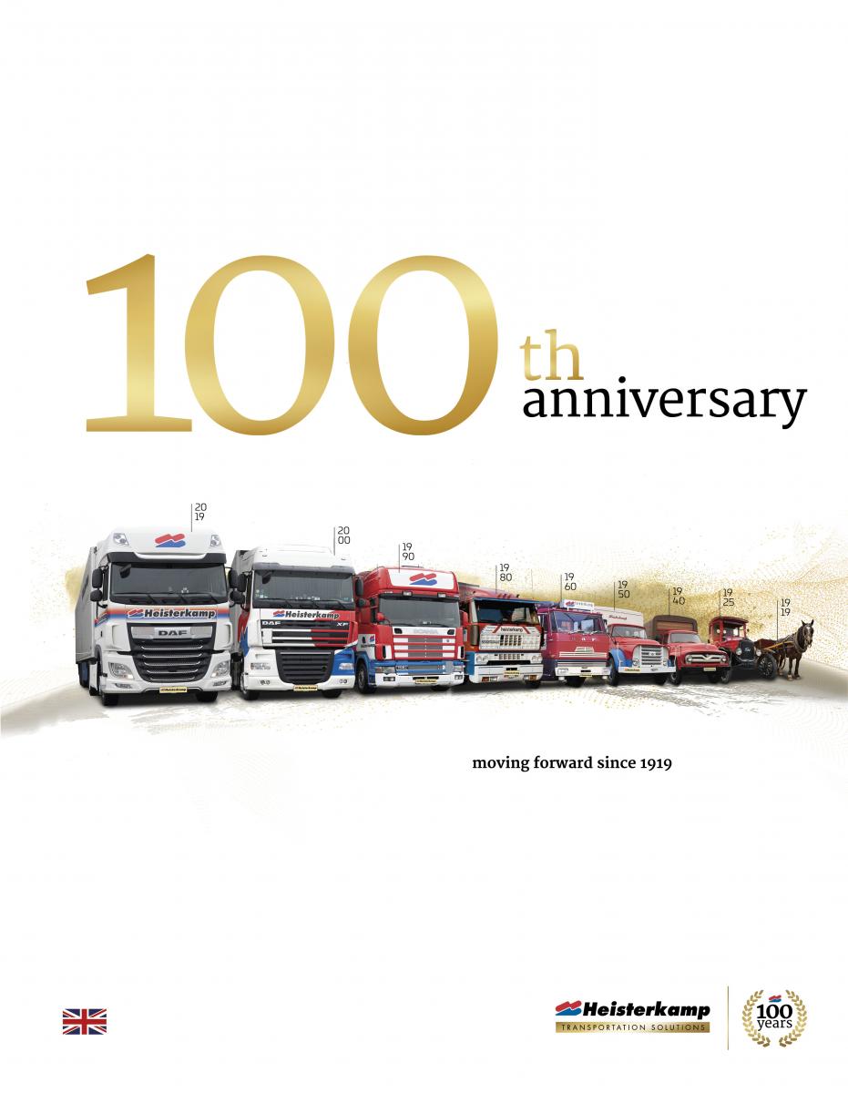 '100th anniversary Heisterkamp Transport Solutions', translated by Anne Marie Westra-Nijhuis